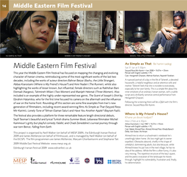 Middle Eastern Film Festival Middle Eastern Film Festival