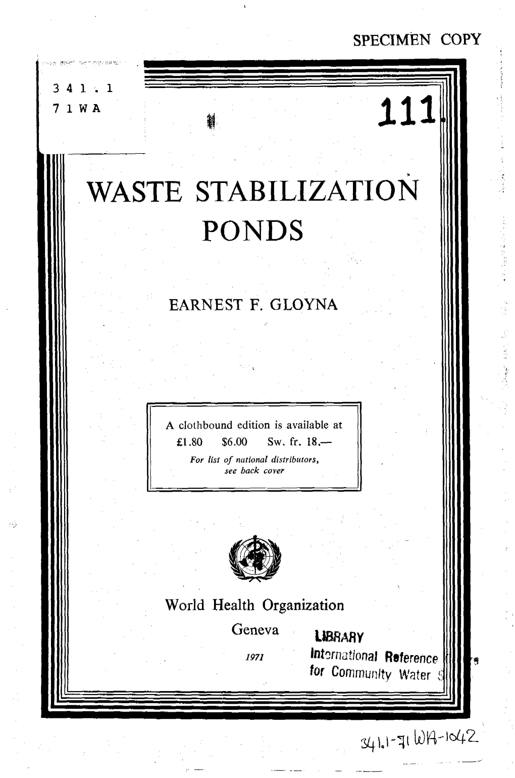 Waste Stabilization Ponds