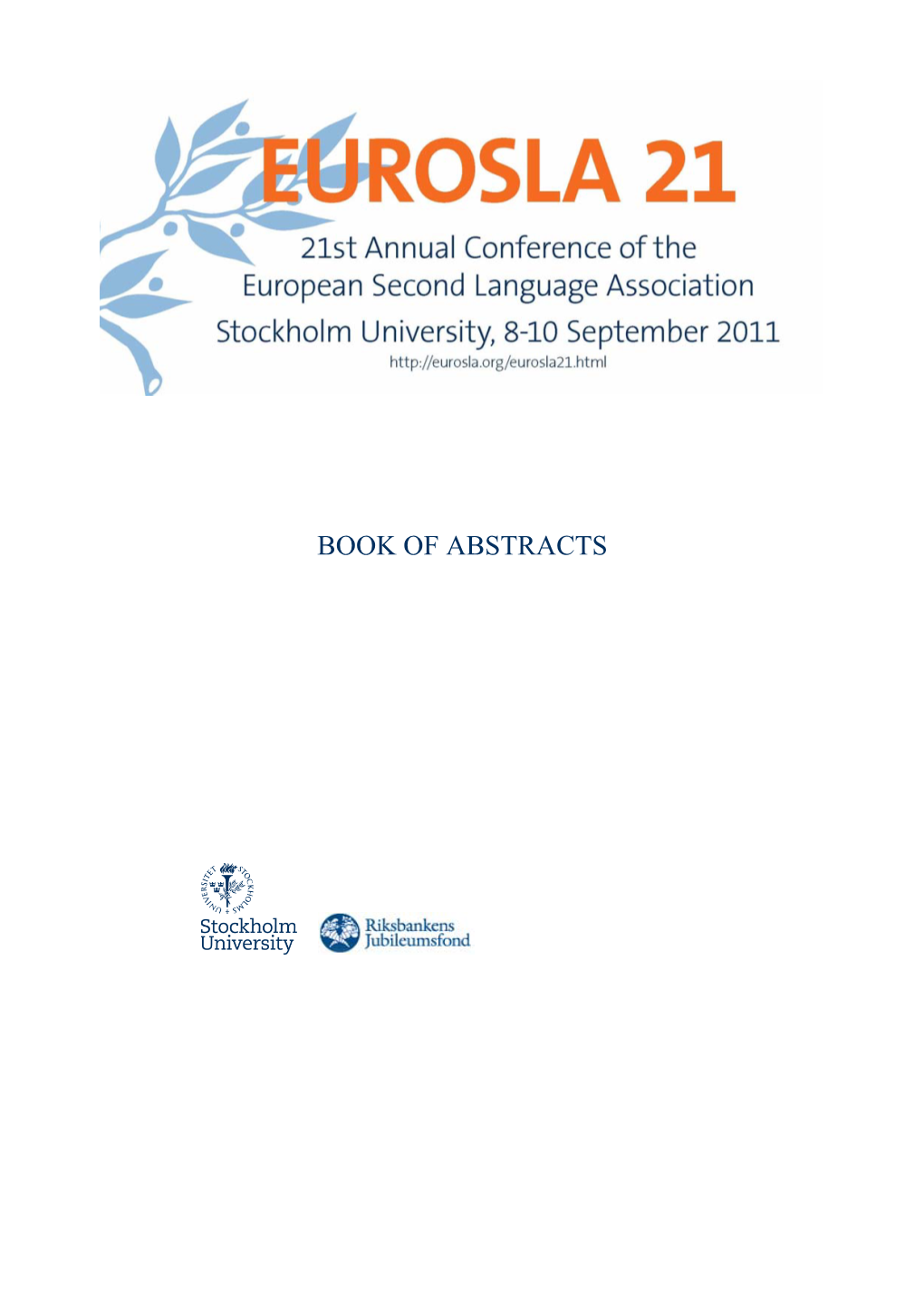 Book of Abstracts