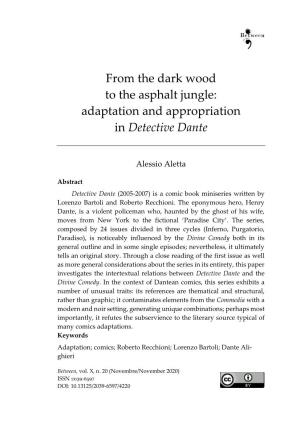 Adaptation and Appropriation in Detective Dante