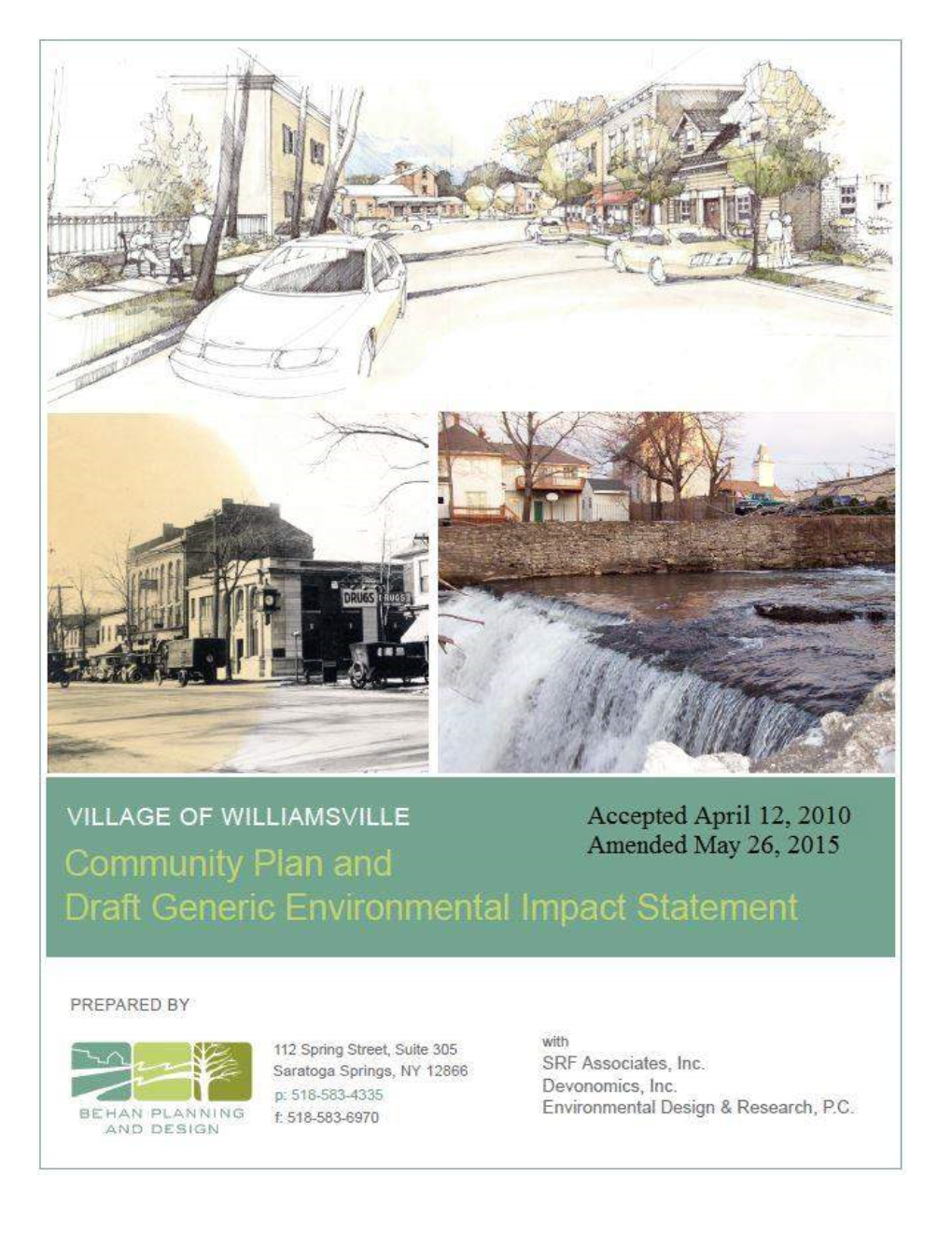 Village of Williamsville Community Plan – May 2015