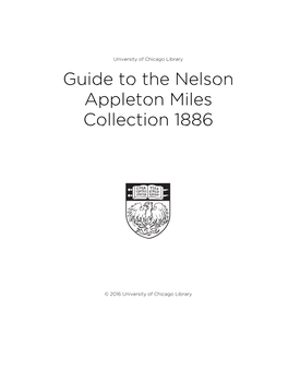 Guide to the Nelson Appleton Miles Collection 1886