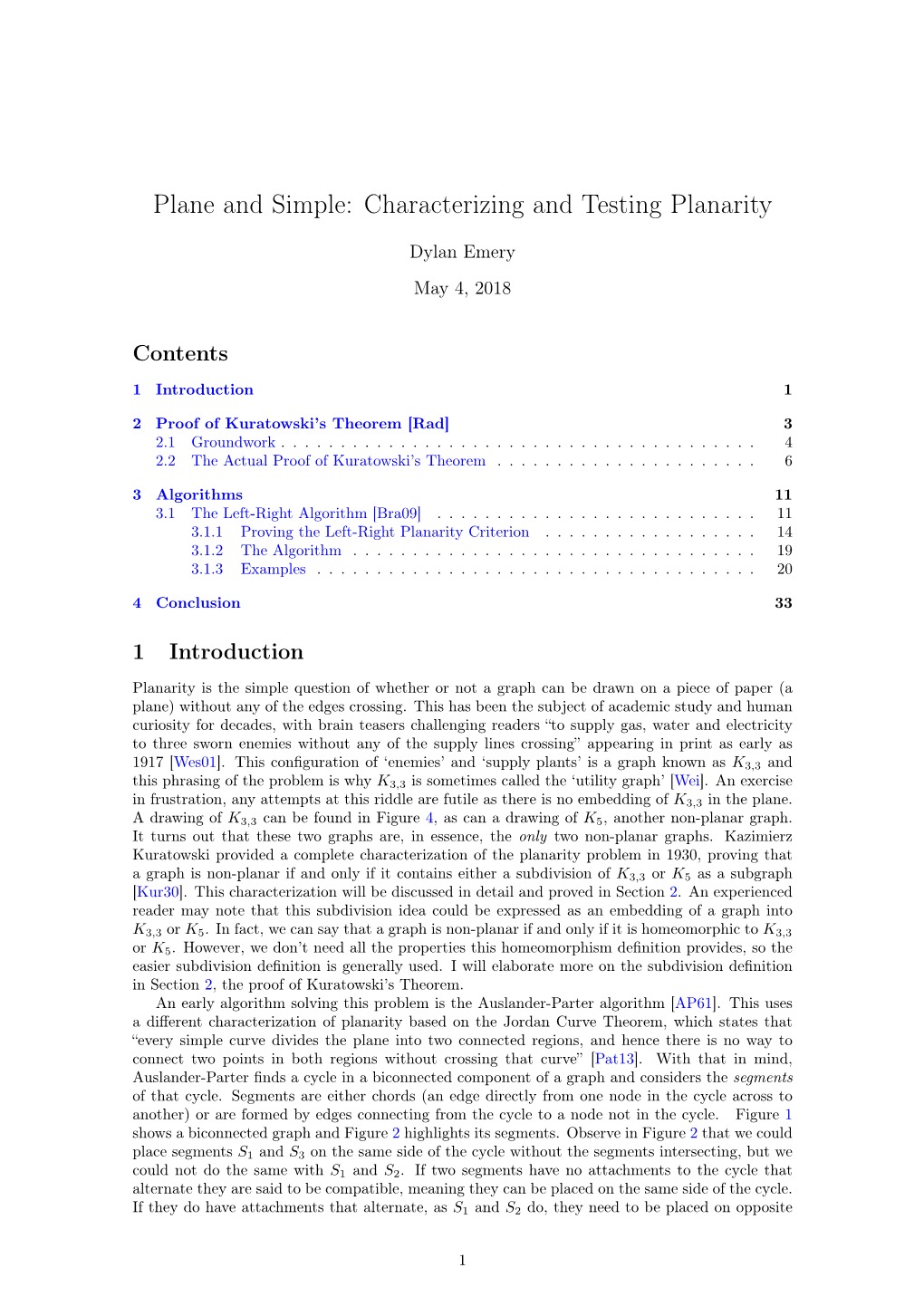 Plane and Simple: Characterizing and Testing Planarity