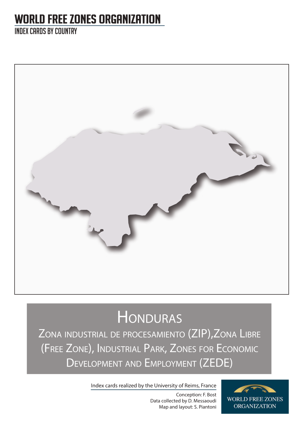 World Free Zones Organization HONDURAS (ZIP),ZONA LIBRE