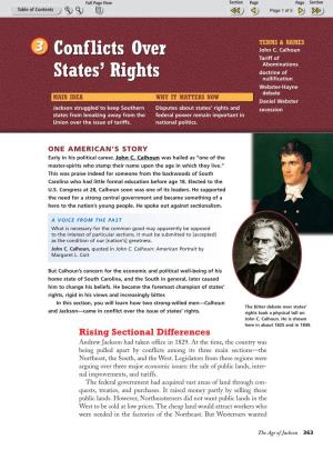 Conflicts Over States' Rights Conflicts Over States' Rights