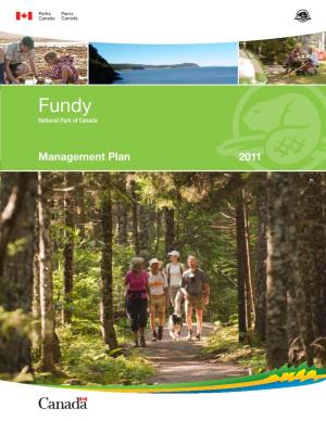 Fundy National Park 2011 Management Plan