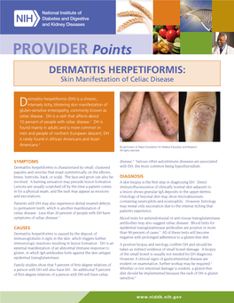 DERMATITIS HERPETIFORMIS: Skin Manifestation of Celiac Disease