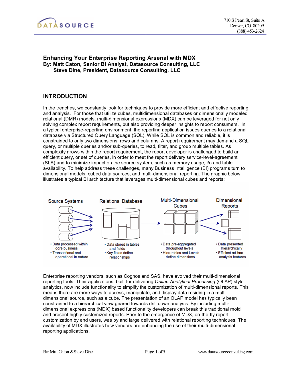 The Pros and Cons of Dimensional Reporting