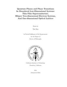 Quantum Phases and Phase Transitions in Disordered Low