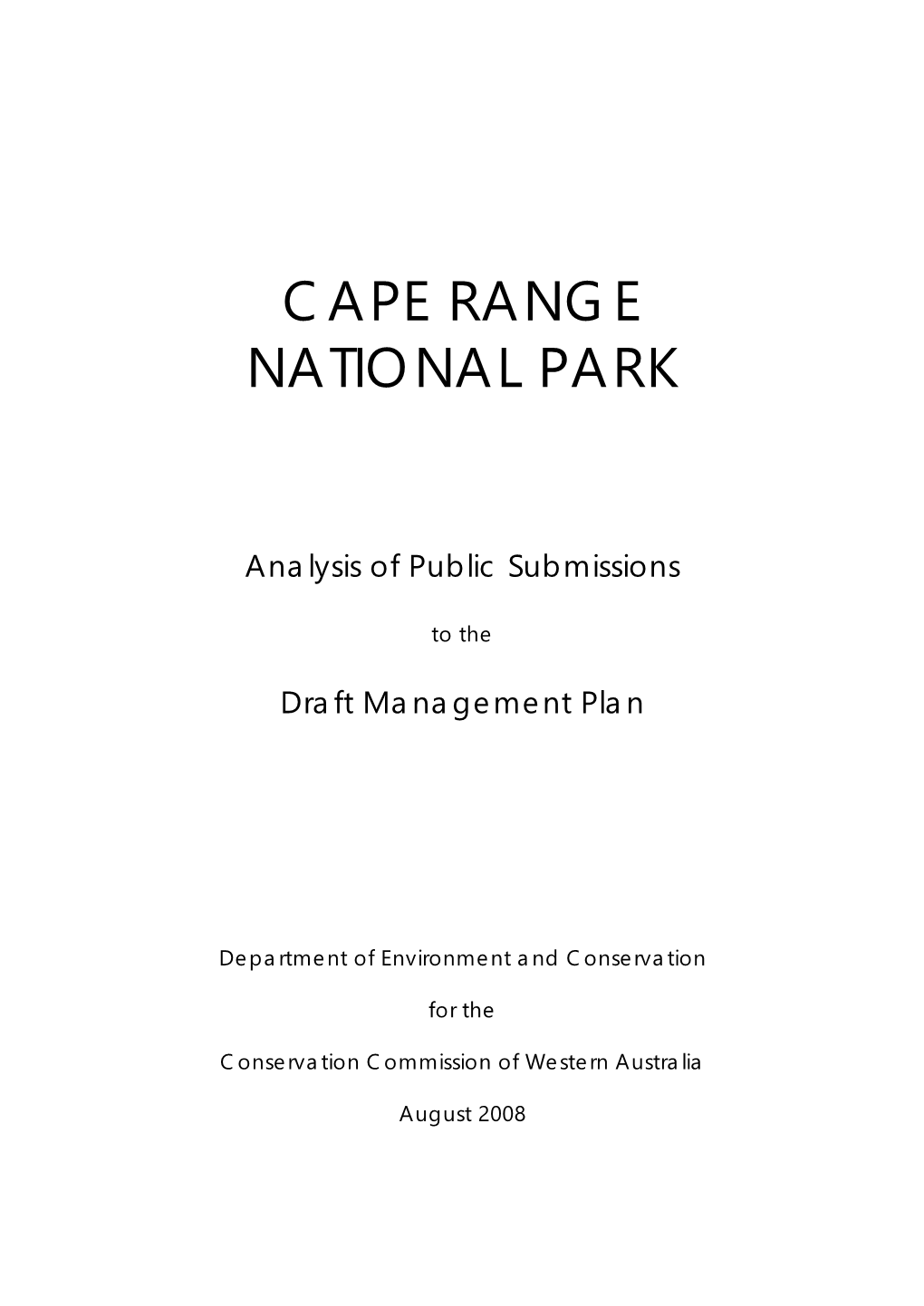 Cape Range National Park