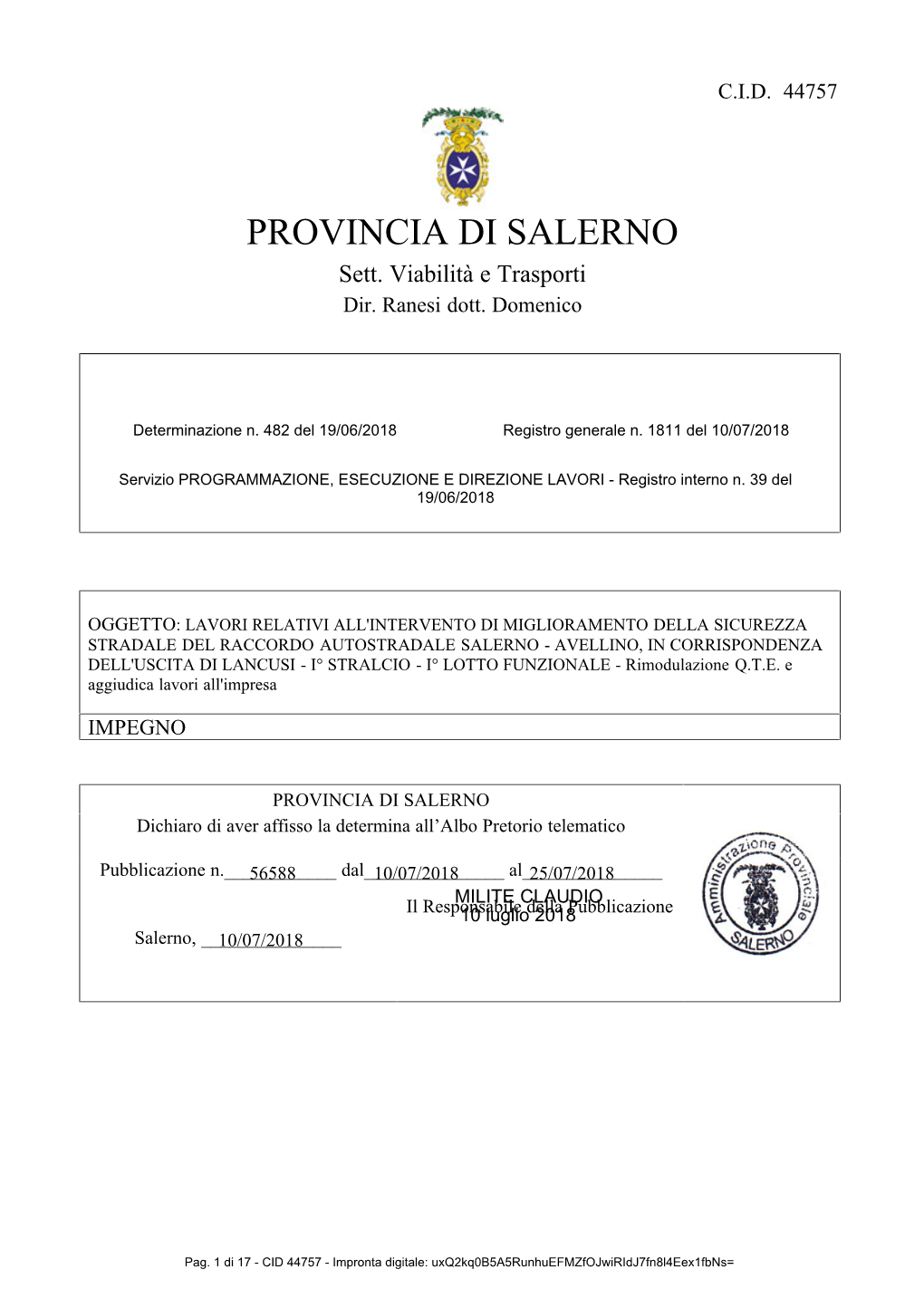 Portale Trasparenza Provincia Di Salerno