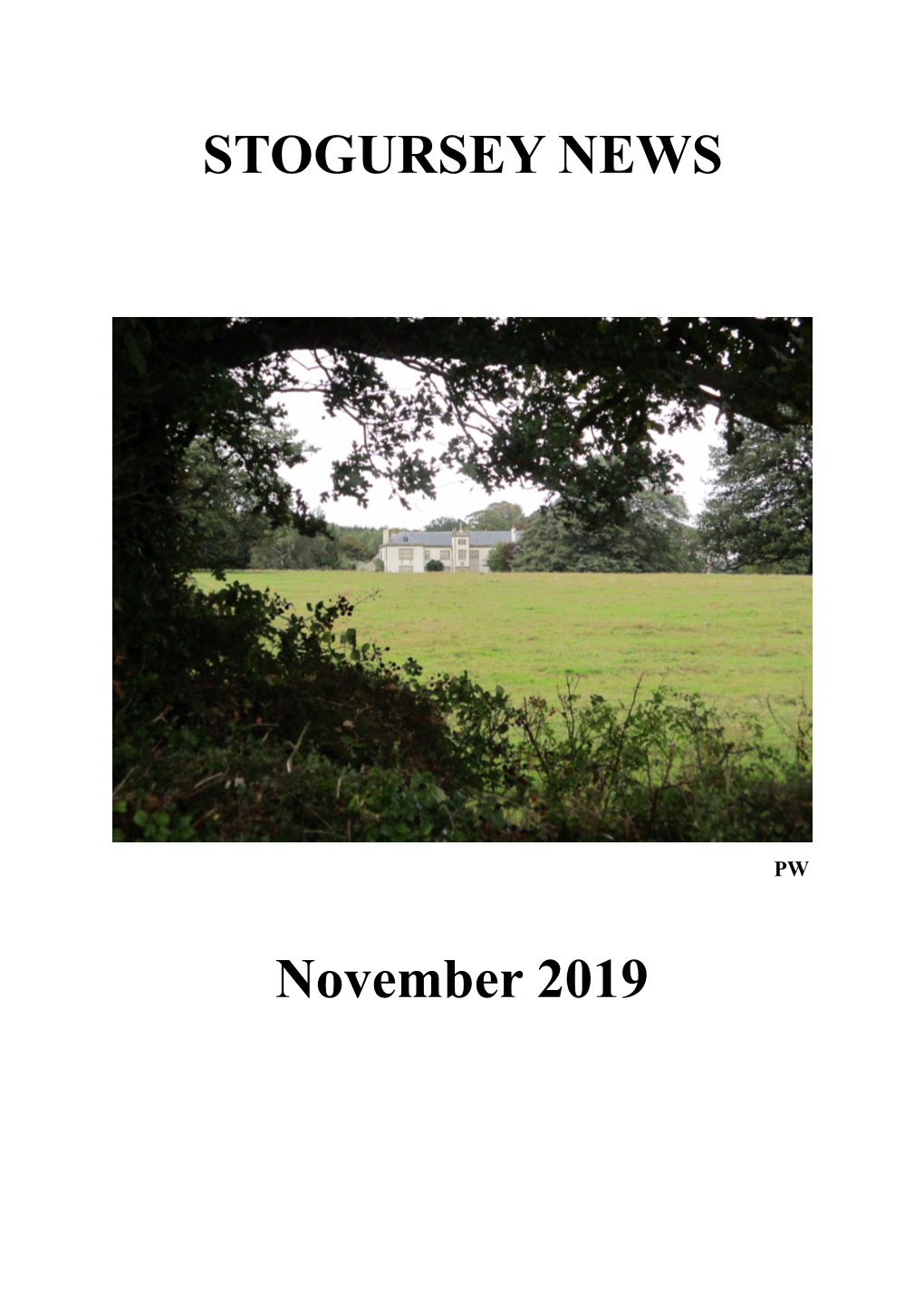 Stogursey News November 2019