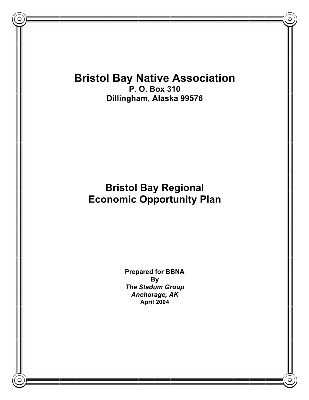 Bristol Bay Native Association P