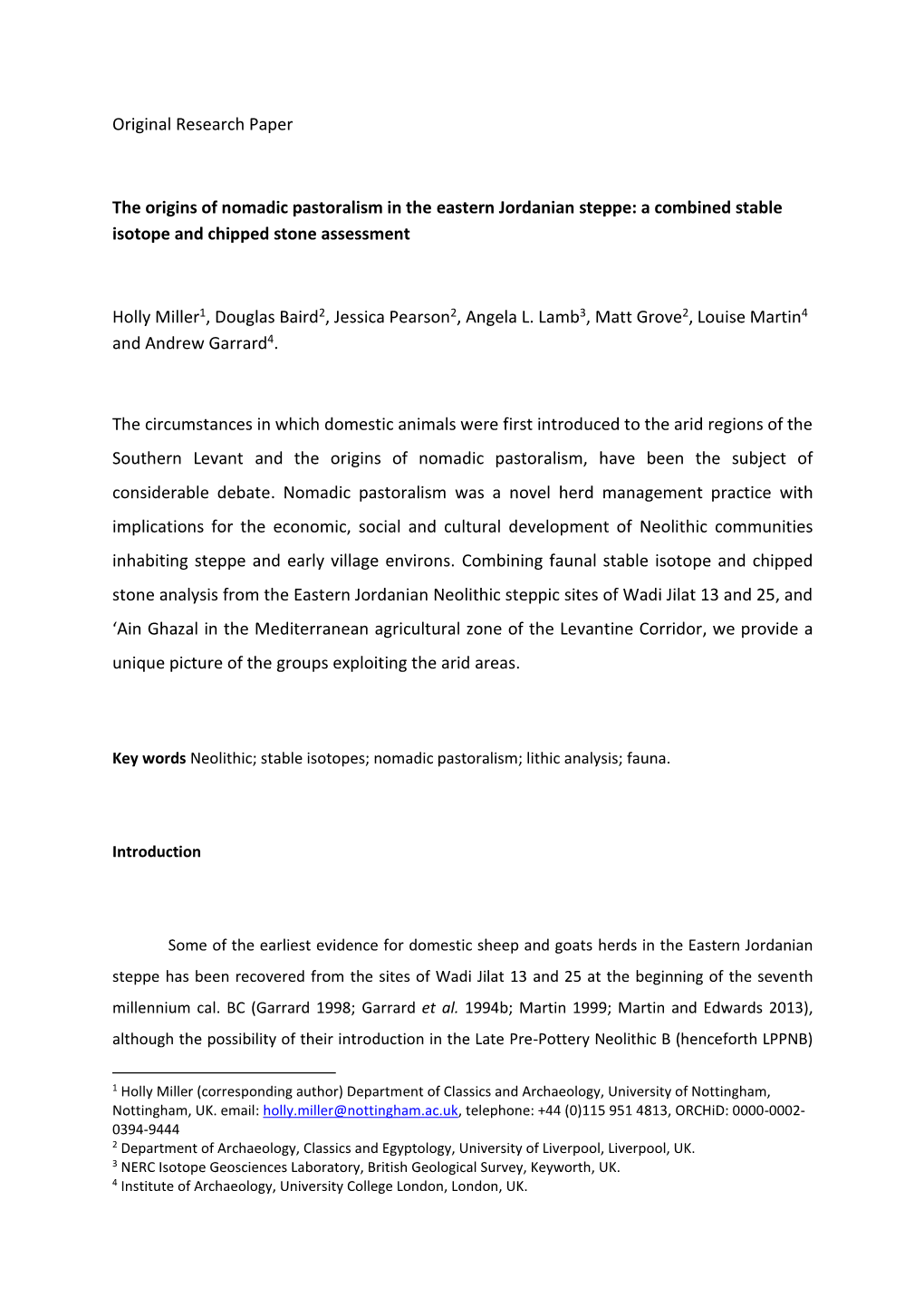 A Combined Stable Isotope and Chipped Stone Assessment