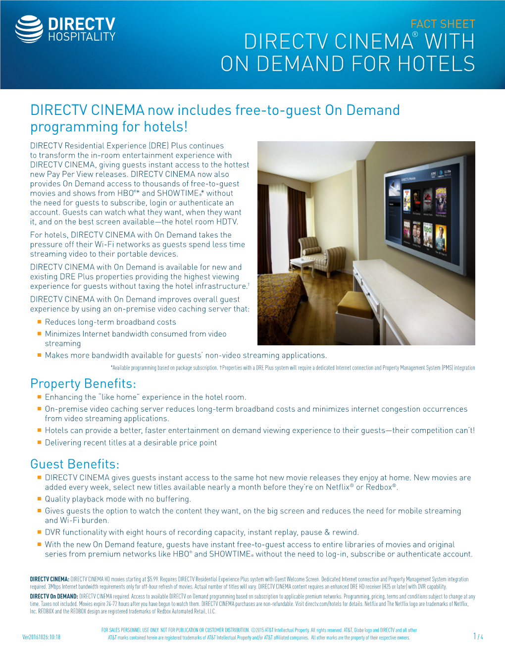 Directv Cinema® with on Demand for Hotels