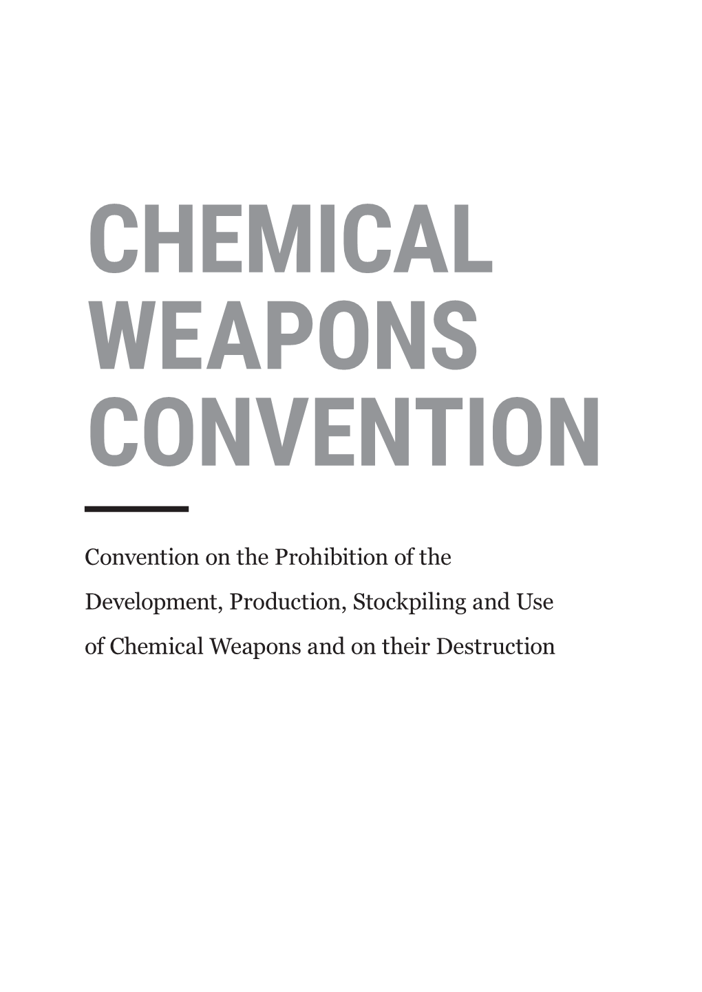 Chemical Weapons Convention