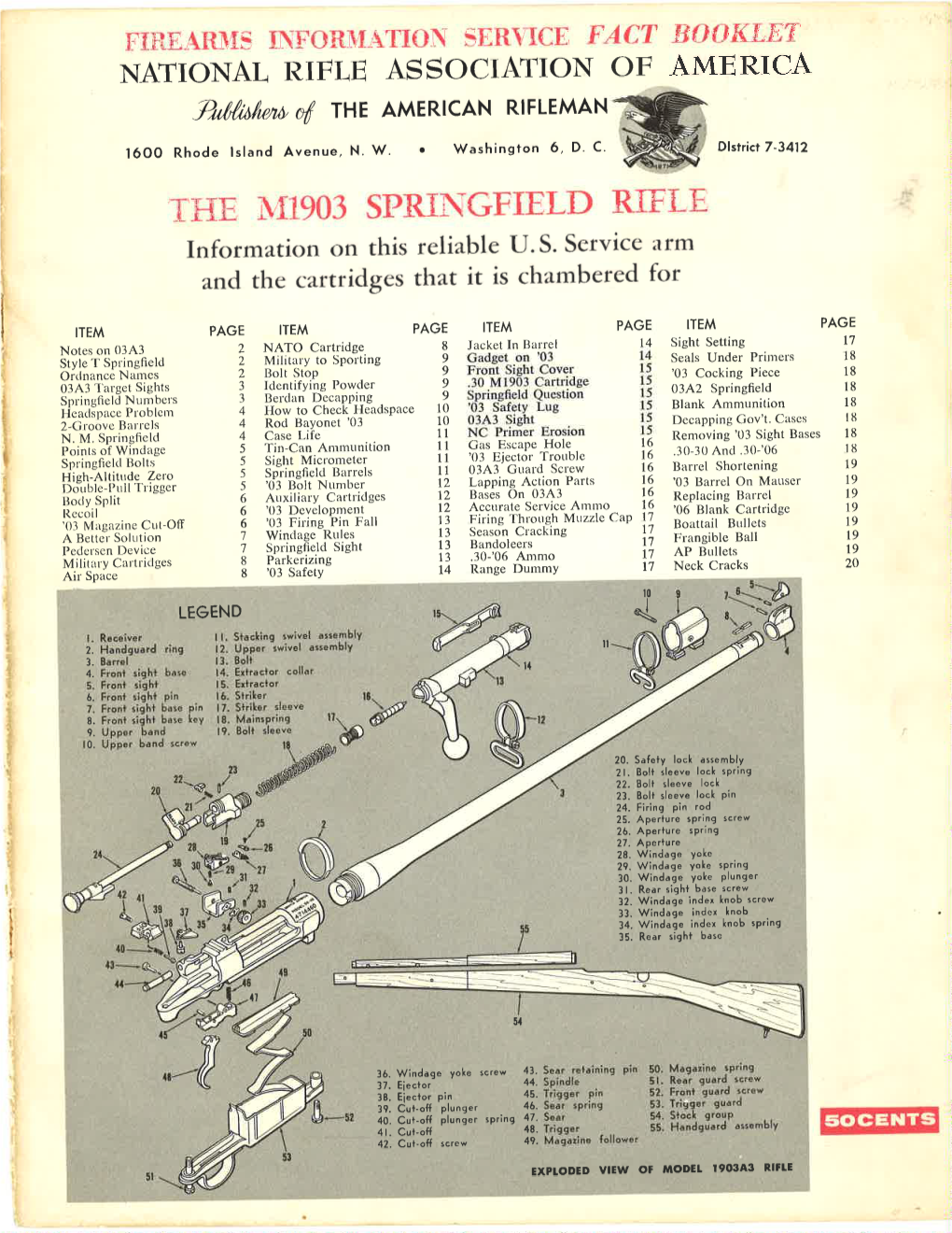 The 1903 Springfield Rifle Has Whereas the What Is Called a Bolt Stop Bolt of M1903 Rifle (Lower) Showing Bevel on 190343 Does Not Have This