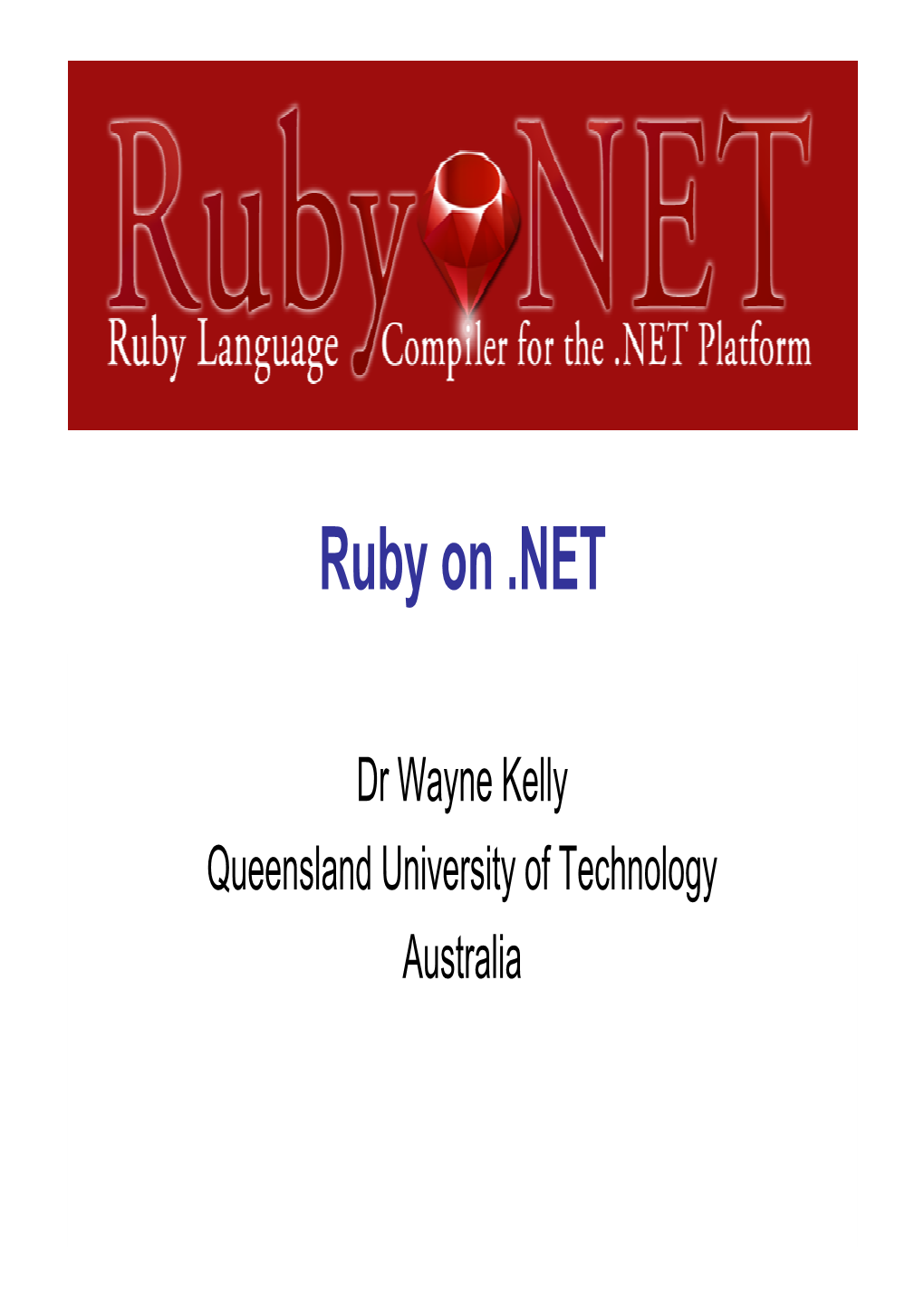 Ruby.NET & Ironruby