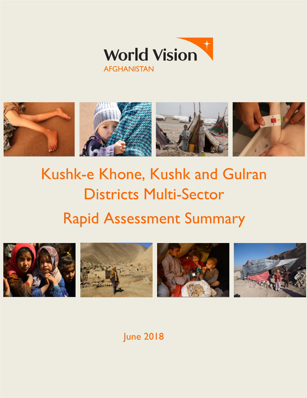 Kushk-E Khone, Kushk and Gulran Districts Multi-Sector Rapid Assessment Summary