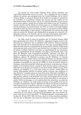 LE TEMPS, 25 Novembre 1908, P. 3. J'ai Promis De Vous Conter L'histoire