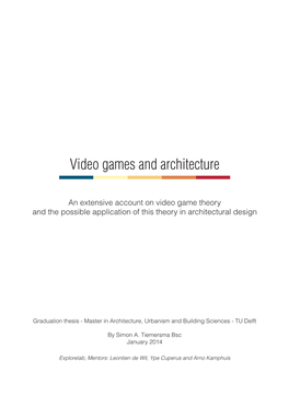 Video Games and Architecture