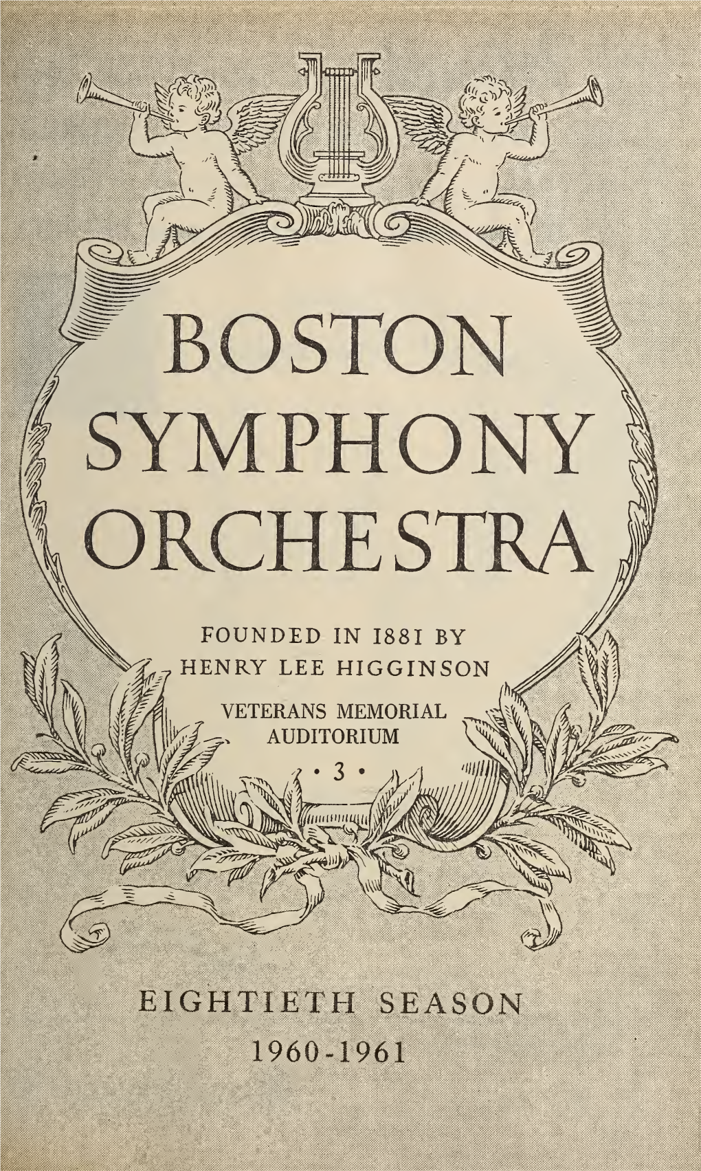 Boston Symphony Orchestra Concert Programs, Season 80, 1960