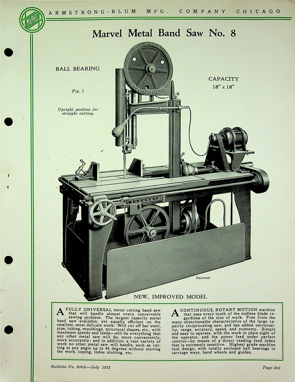 Marvel Metal Band Saw No. 8