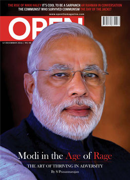 Modi in the Age of Rage the Art of Thriving in Adversity by S Prasannarajan