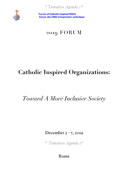 Catholic Inspired Organizations