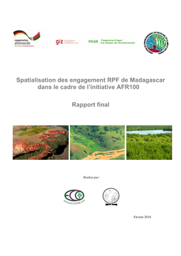 Spatialisation Des Engagement RPF De Madagascar Dans Le Cadre De L’Initiative AFR100