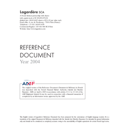 Download the 2004 Reference Document (Pdf