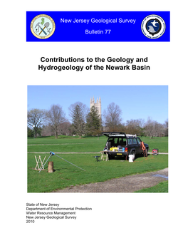 Contributions to the Geology and Hydrogeology of the Newark Basin