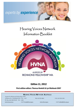 Hearing Voices Network Information Booklet