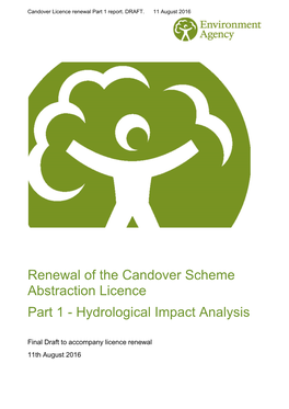 Renewal of the Candover Scheme Abstraction Licence Part 1 - Hydrological Impact Analysis