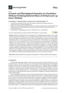 Genomic and Physiological Properties of a Facultative Methane-Oxidizing Bacterial Strain of Methylocystis Sp