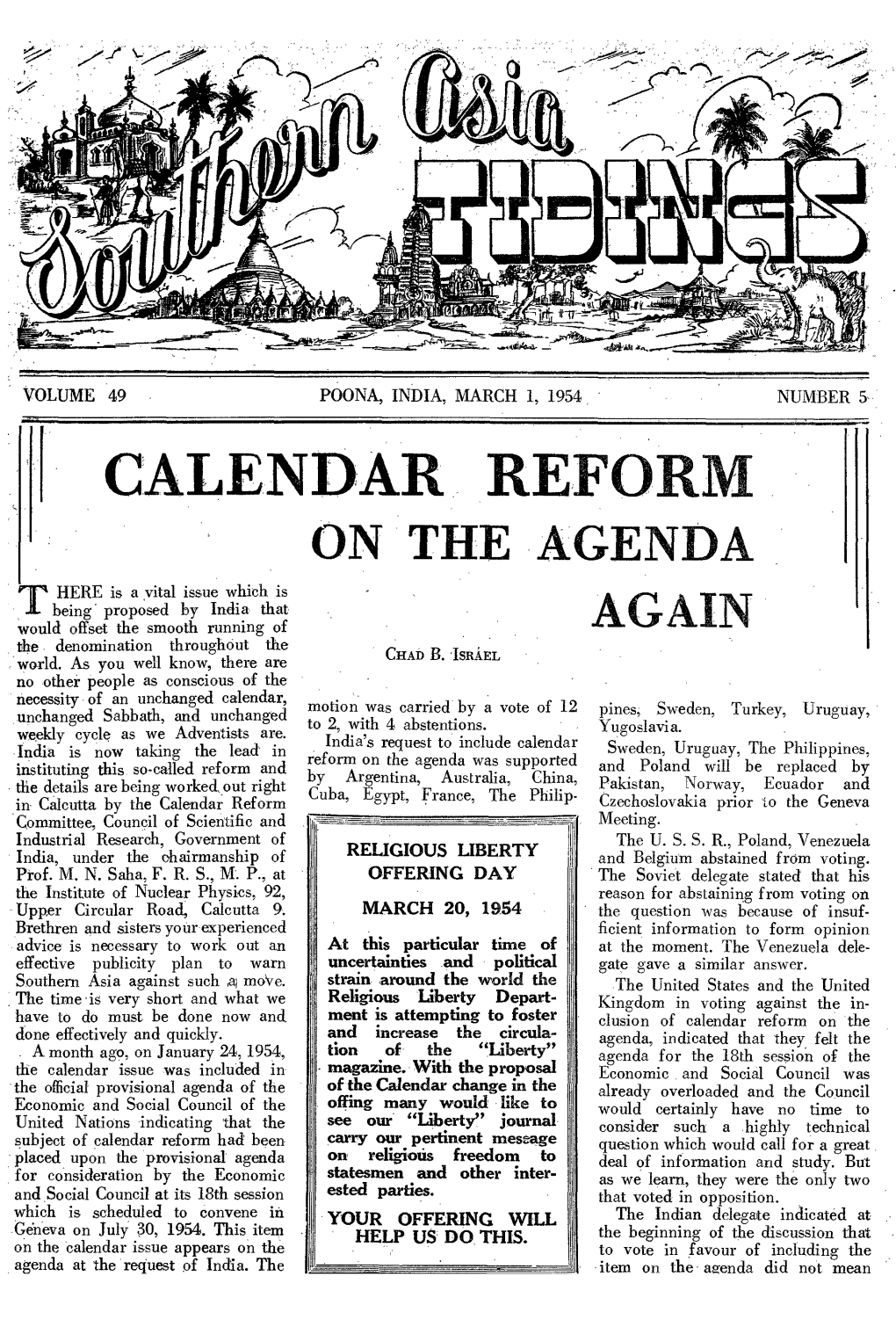 Calendar: Reform