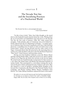 The Nevada Test Site and the Socializing Practices of a Nuclearized World