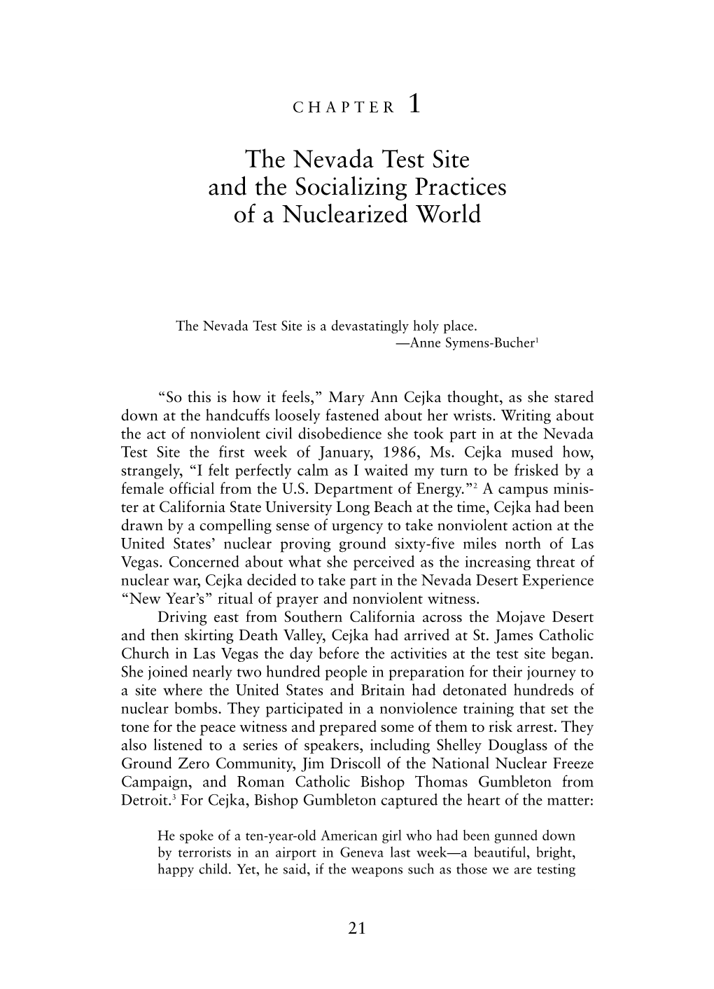 The Nevada Test Site and the Socializing Practices of a Nuclearized World