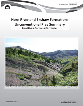 Horn River and Exshaw Forma Ons Unconven Onal Play Summary
