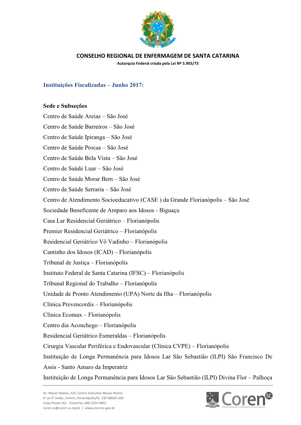 Fiscalizações Realizadas Em Junho De 2017