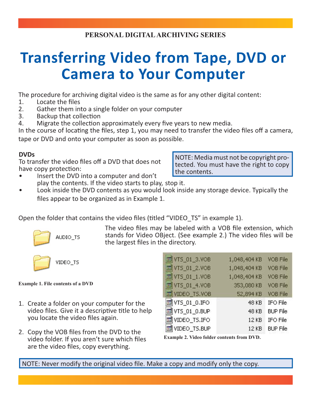 Transferring Video from Tape, DVD Or Camera to Your Computer