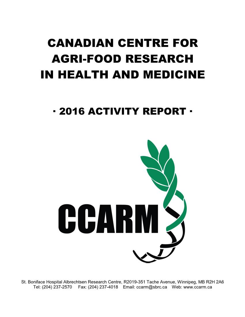 Canadian Centre for Agri-Food Research in Health and Medicine