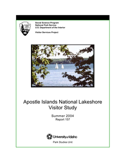 Apostle Islands National Lakeshore Visitor Study