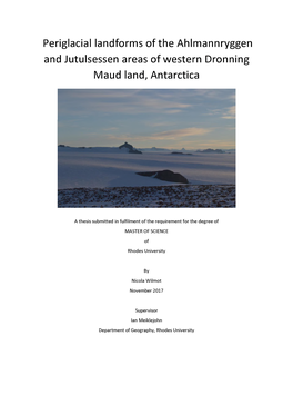 Periglacial Landforms of the Ahlmannryggen and Jutulsessen Areas of Western Dronning Maud Land, Antarctica