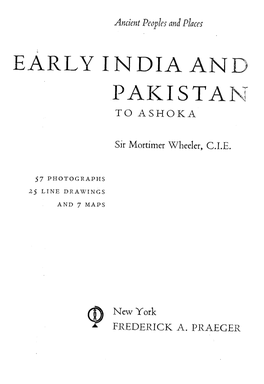 Early India and Pakistan to Ashoka