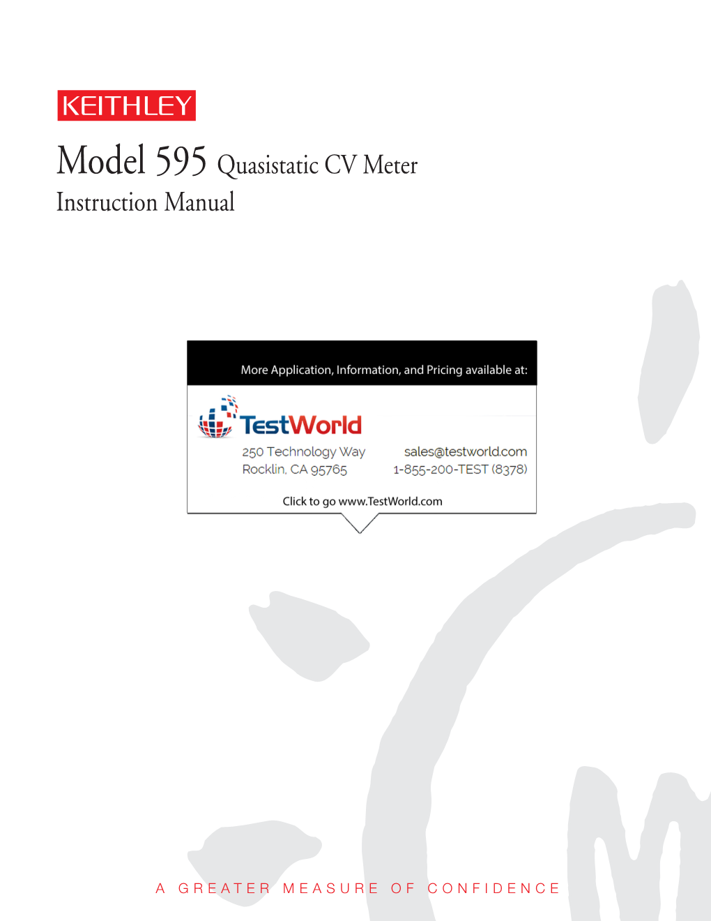 Keithley 595 Quasistatic CV Meter