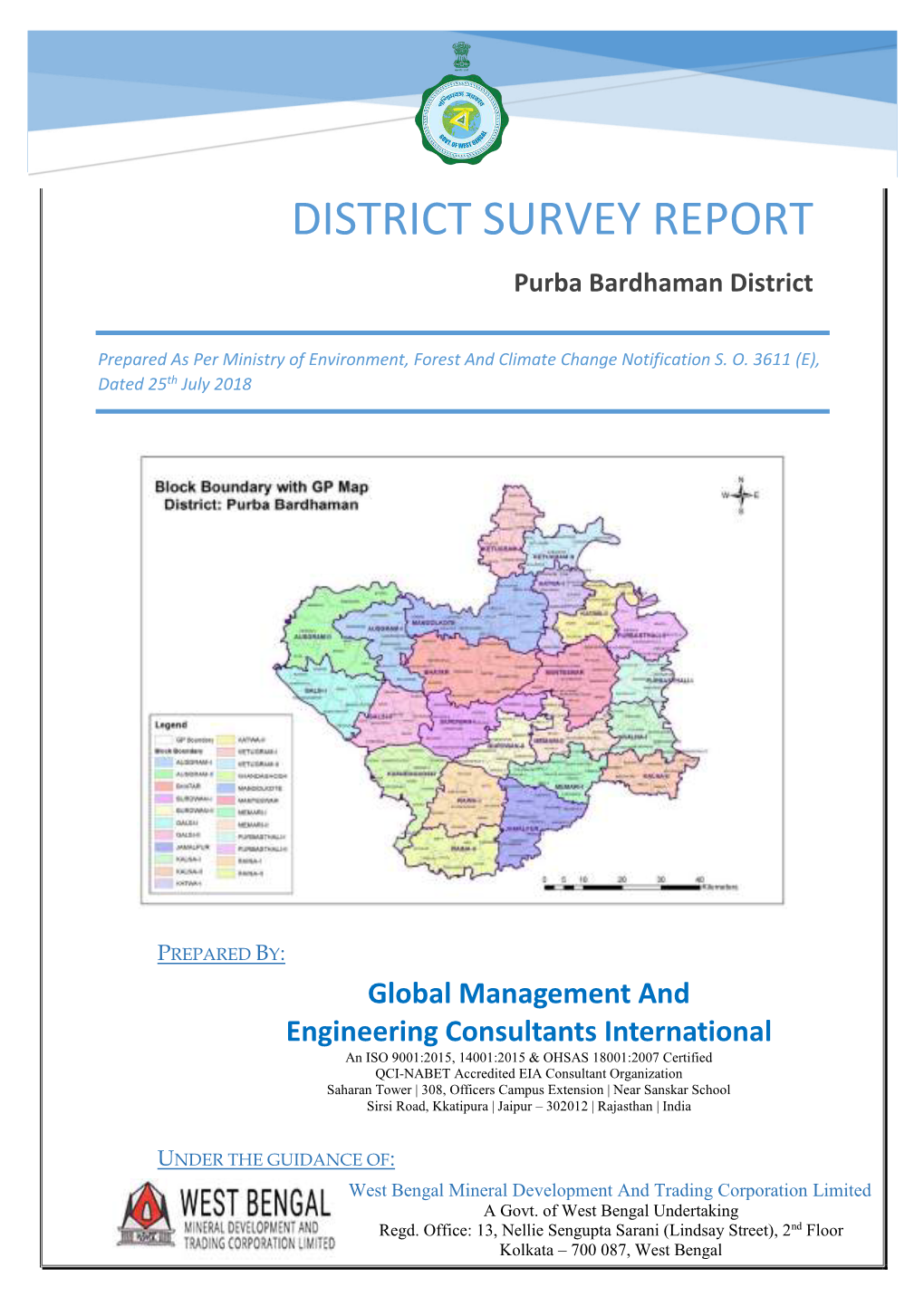 DISTRICT SURVEY REPORT Purba Bardhaman District