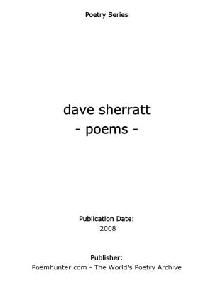 Dave Sherratt - Poems