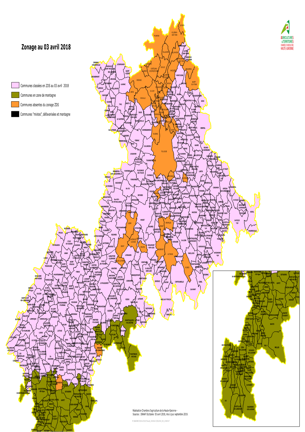 Carte Zonage ICHN