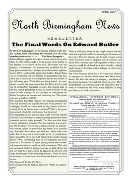 Newsletter Apr 2007